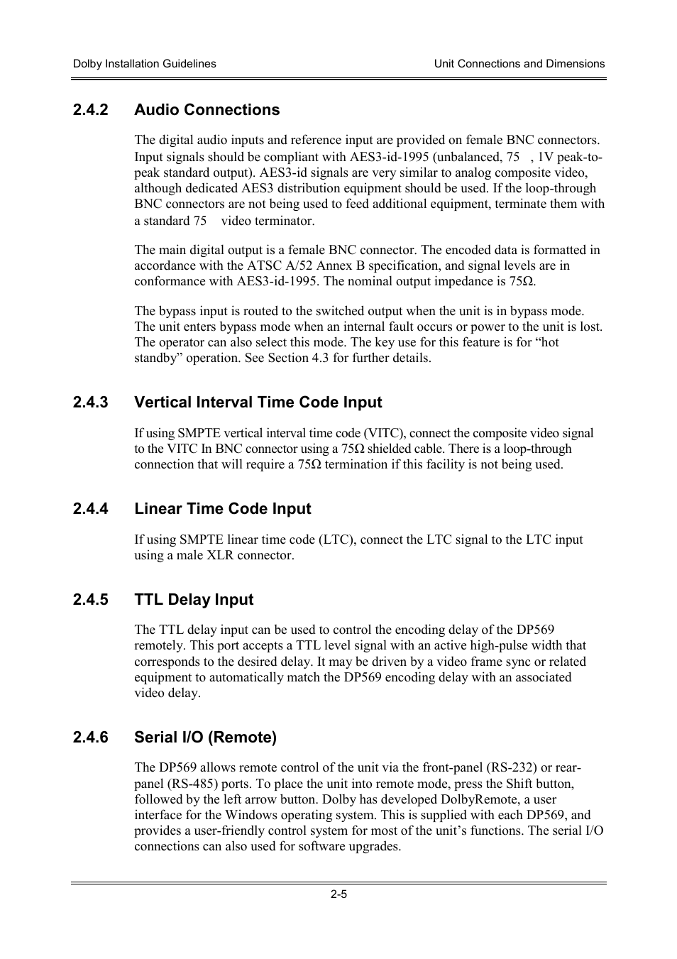 Dolby Laboratories S01/13621 User Manual | Page 15 / 40