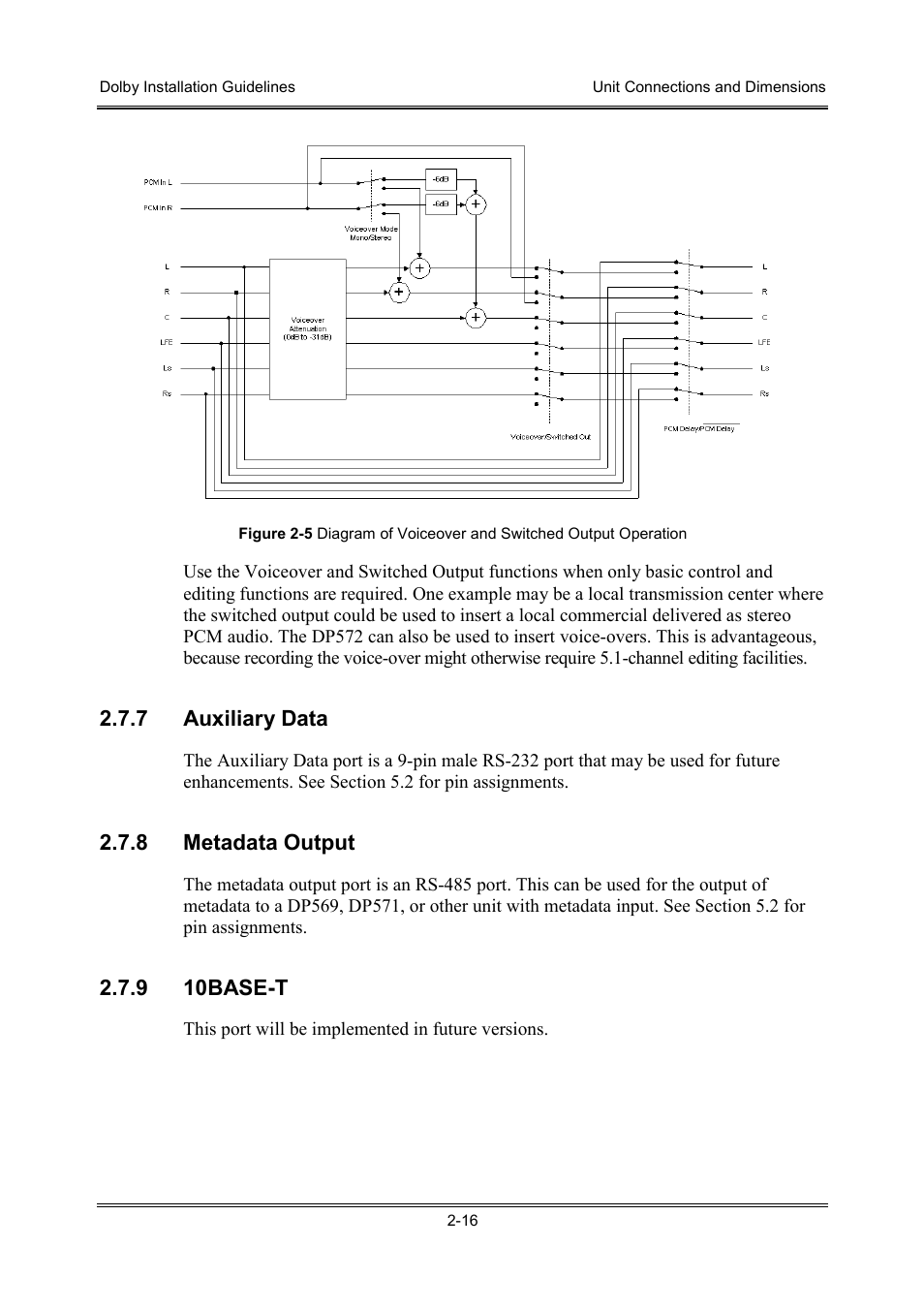 Dolby Laboratories S01/13621 User Manual | Page 26 / 40
