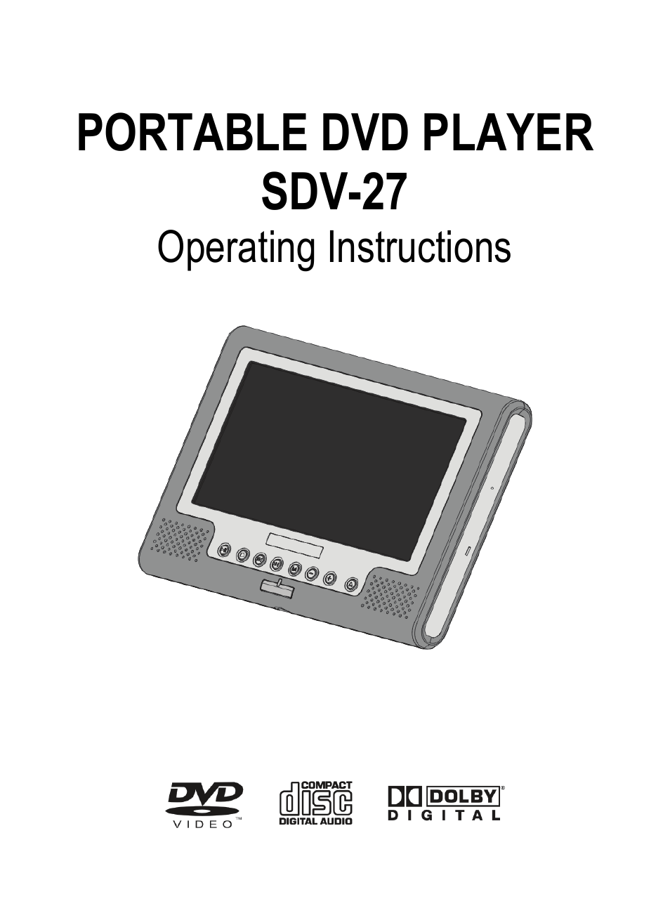 Dolby Laboratories SDV-27 User Manual | 53 pages