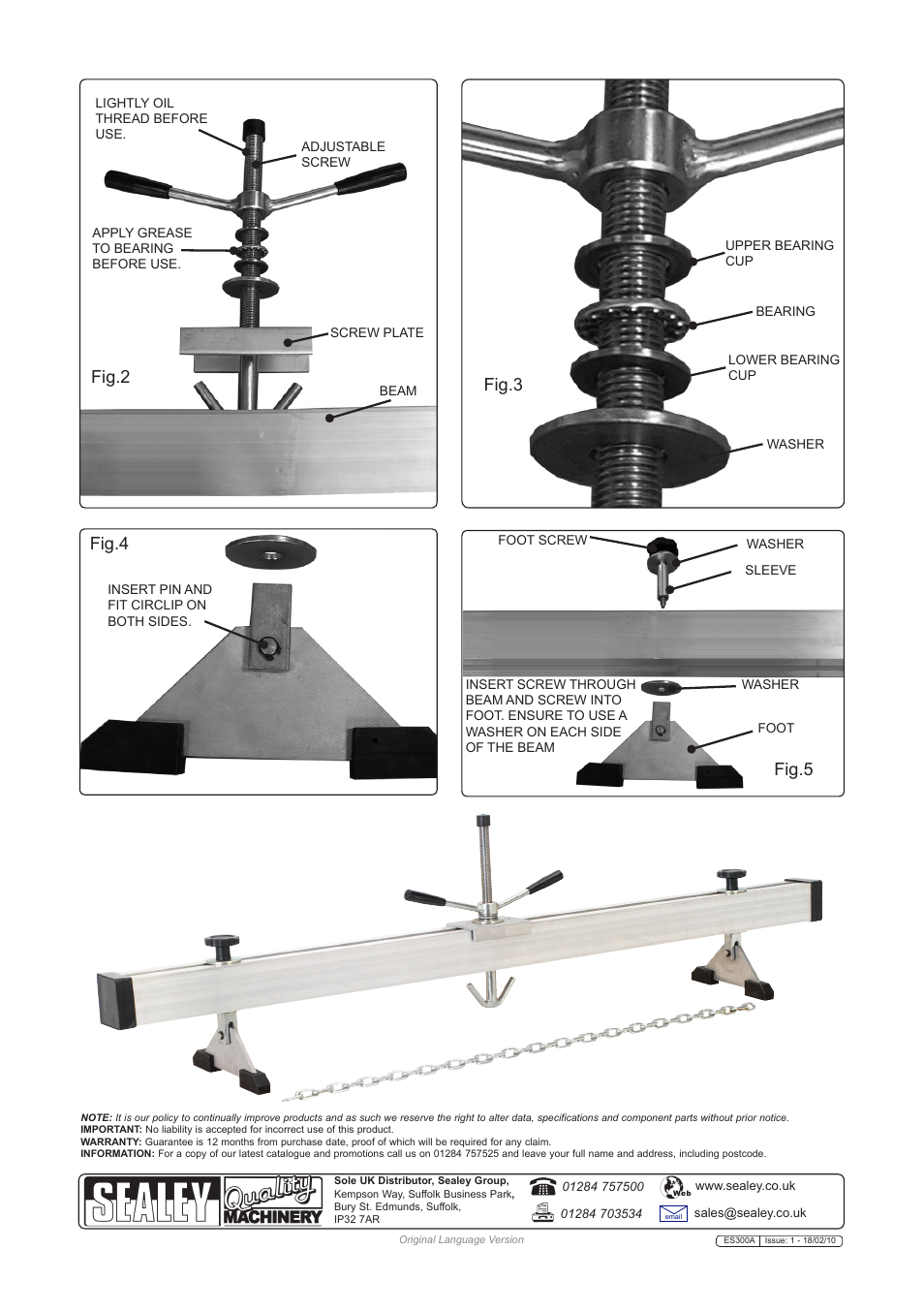 Fig.4 fig.5, Fig.2 fig.3 | Sealey ES300A User Manual | Page 2 / 2