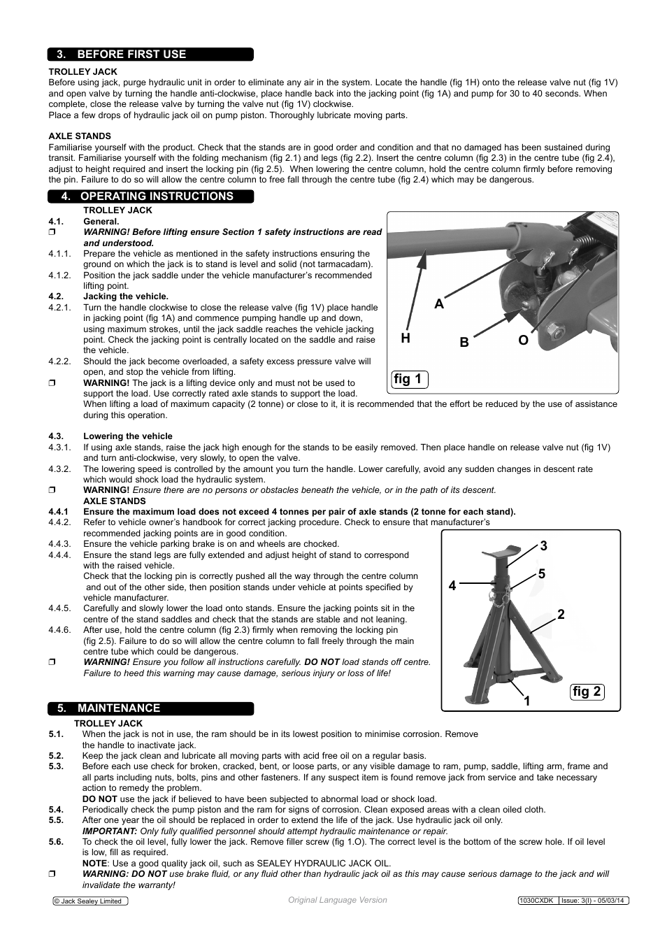 Fig 1 | Sealey 1030CXDK User Manual | Page 2 / 3