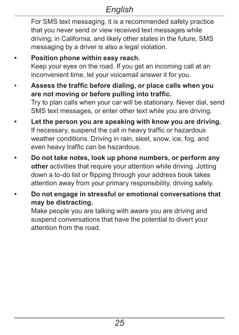 English | Doro HANDLEPLUS 326I GSM User Manual | Page 30 / 92