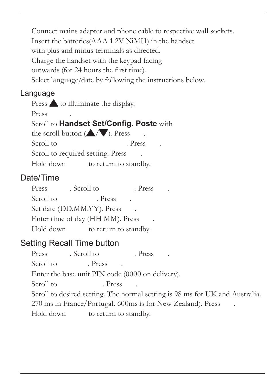 Doro MOVEEASY 316 User Manual | Page 28 / 88