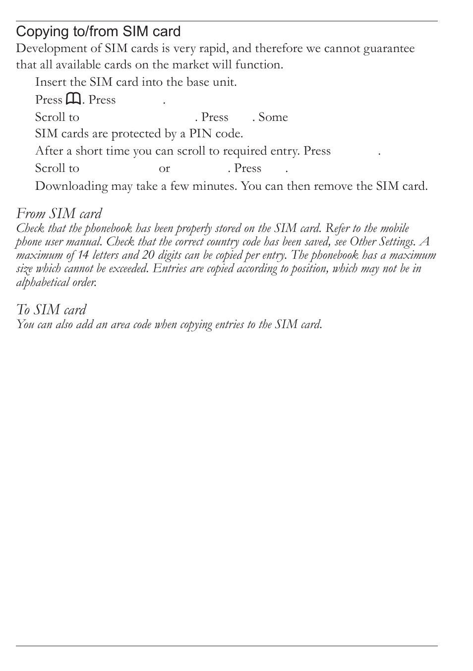 Doro MOVEEASY 316 User Manual | Page 33 / 88