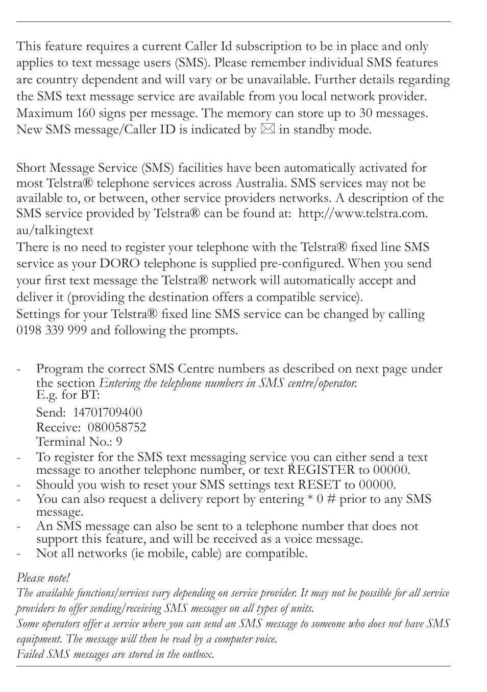 Doro MOVEEASY 316 User Manual | Page 35 / 88