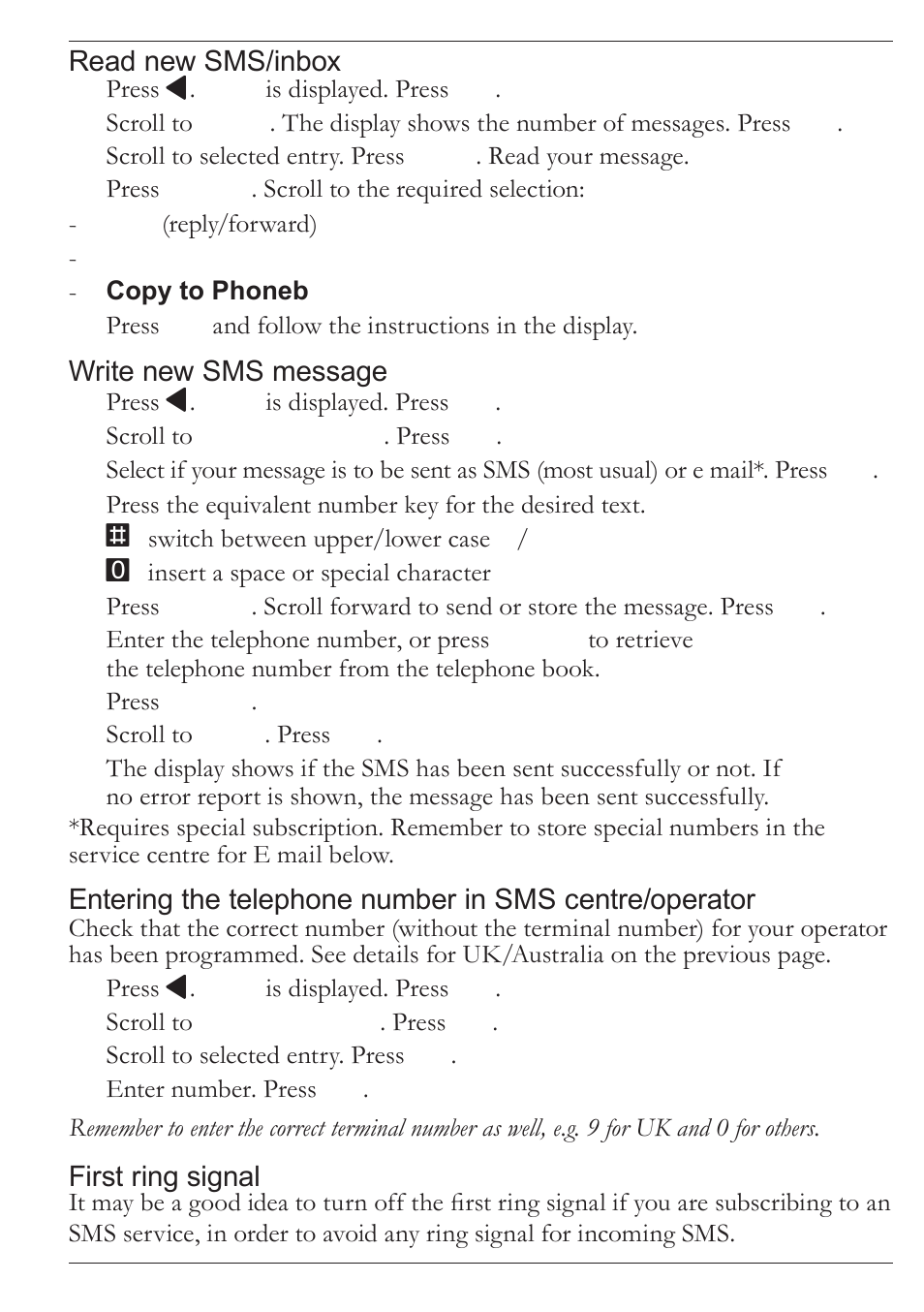 Doro MOVEEASY 316 User Manual | Page 36 / 88