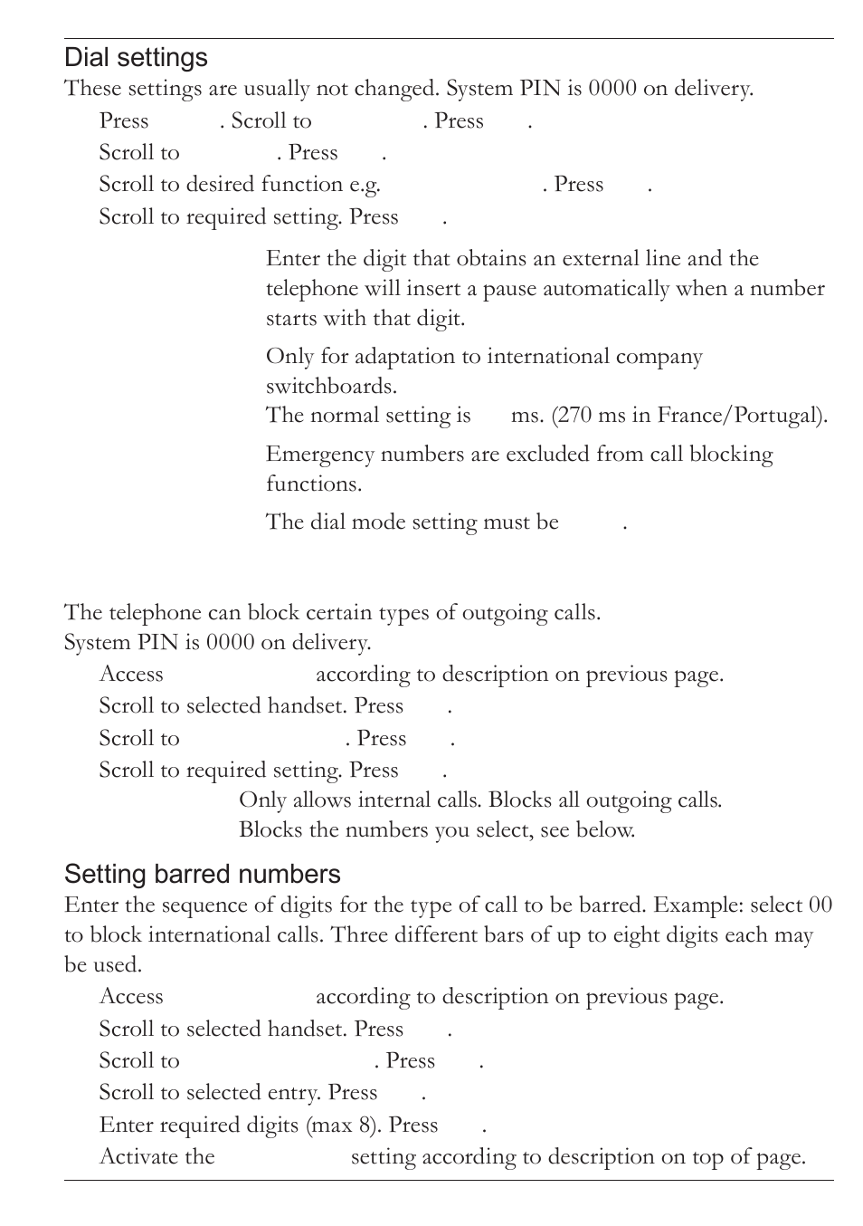Doro MOVEEASY 316 User Manual | Page 40 / 88