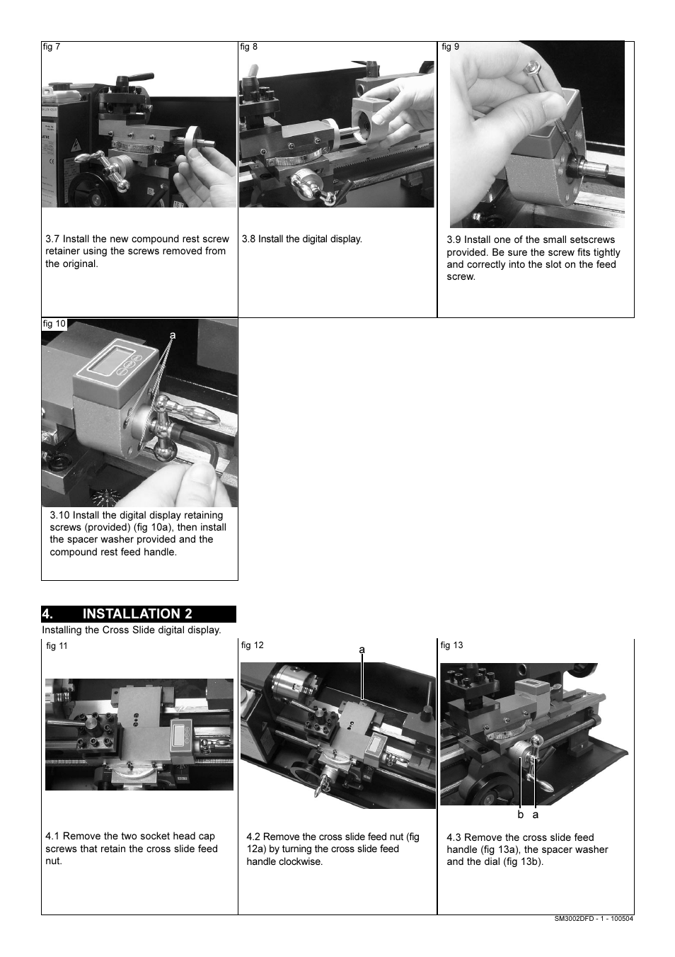 Installation 2 | Sealey SM3002DFD User Manual | Page 2 / 4