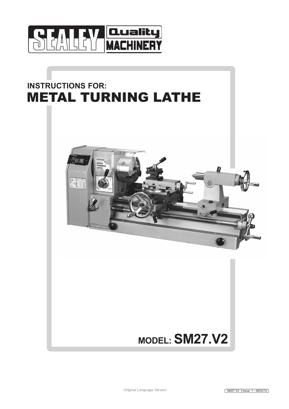 Sealey SM27 User Manual | 6 pages