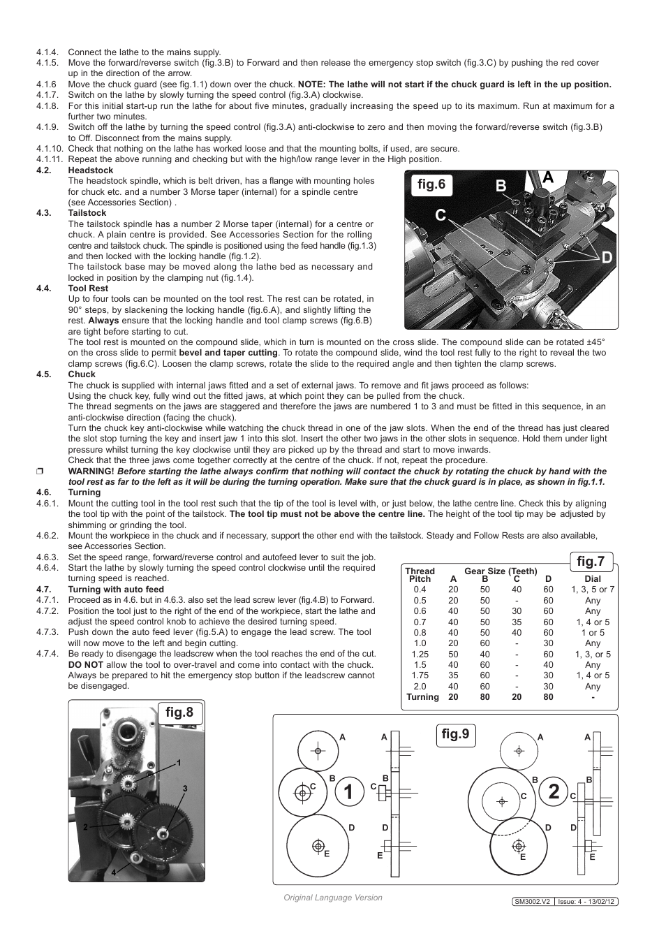 Fig.8 fig.7 fig.9 fig.6 | Sealey SM3002 User Manual | Page 4 / 5