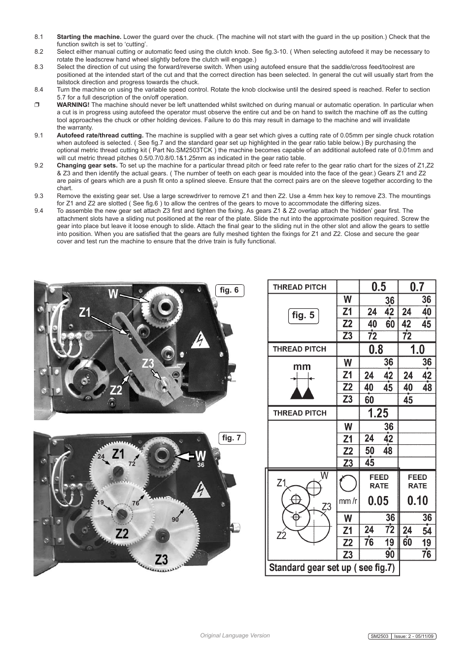 Fig. 5, Fig. 6 fig. 7 | Sealey SM2503 User Manual | Page 6 / 7