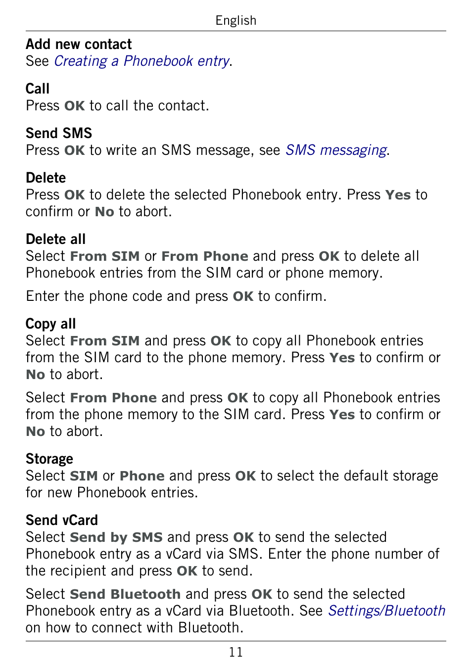 Doro 345GSM User Manual | Page 14 / 100