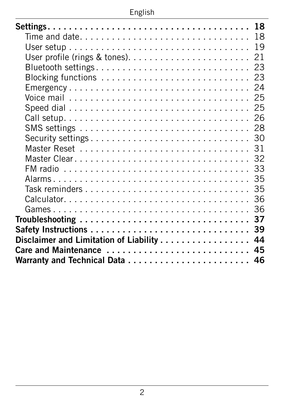 Doro 345GSM User Manual | Page 5 / 100