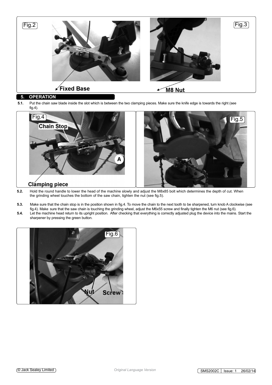 Fig.3, Fig.2 fig.4 fig.5 fig.6 | Sealey SMS2002C User Manual | Page 3 / 4