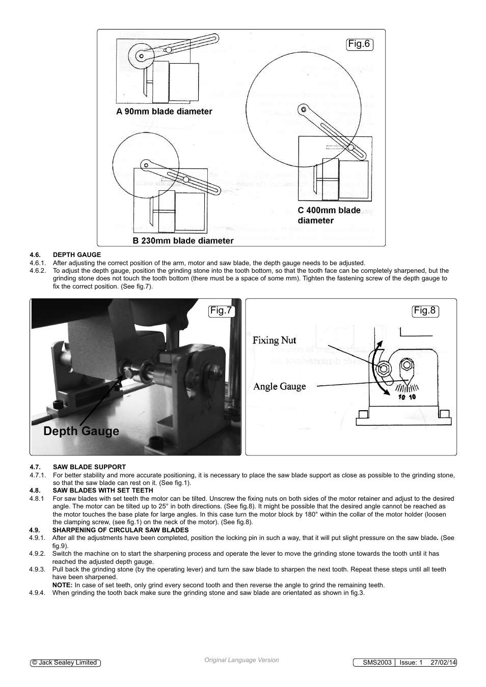 Fig.6 fig.7 fig.8 | Sealey SMS2003 User Manual | Page 4 / 5