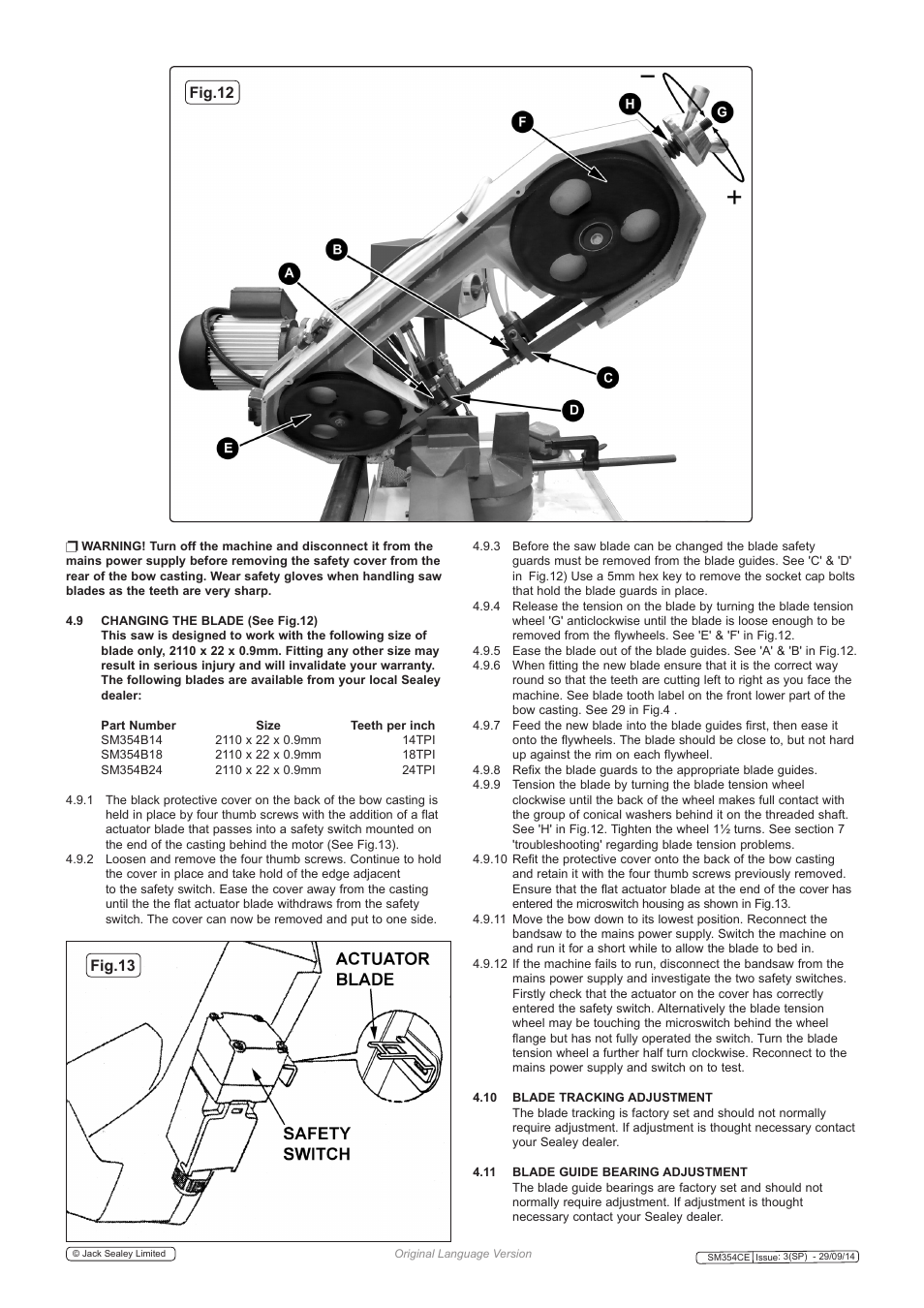 Fig.12 fig.13 | Sealey SM354CE User Manual | Page 6 / 8