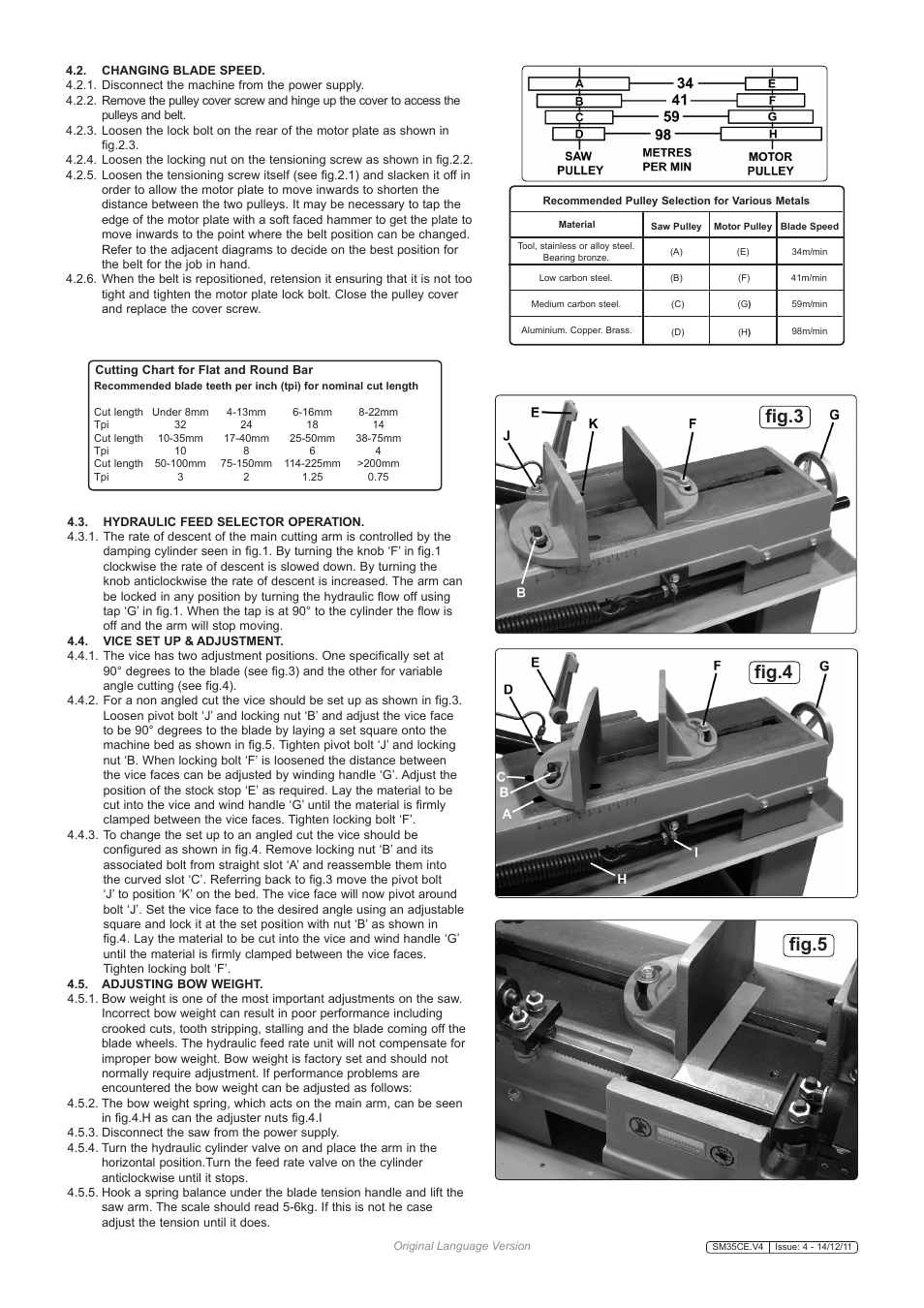 Fig.3 fig.4 fig.5 | Sealey SM35CE User Manual | Page 3 / 7