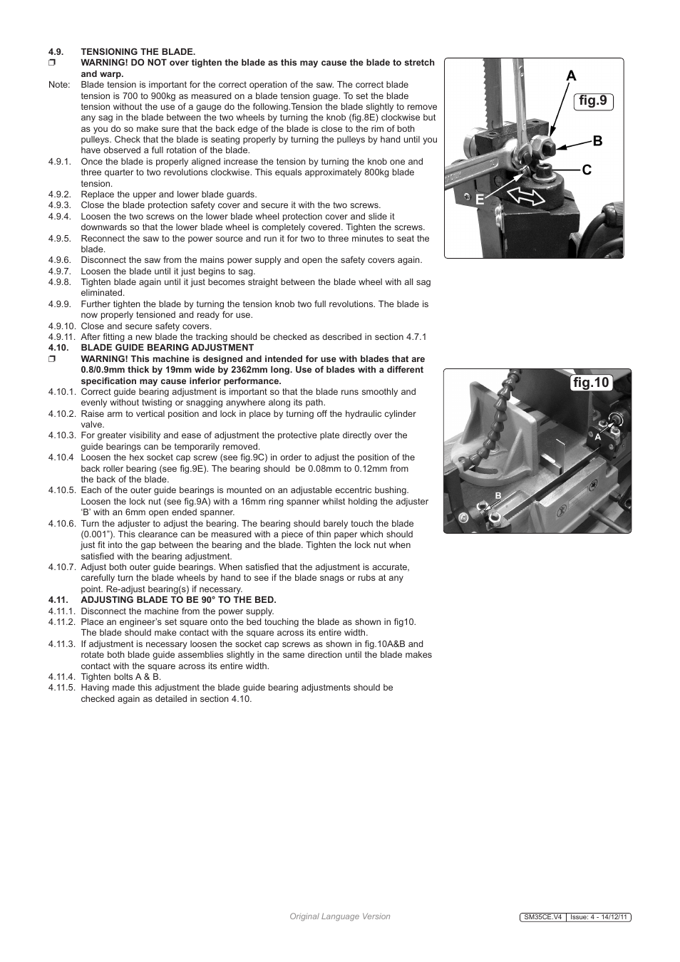 Fig.9, Fig.10 | Sealey SM35CE User Manual | Page 5 / 7