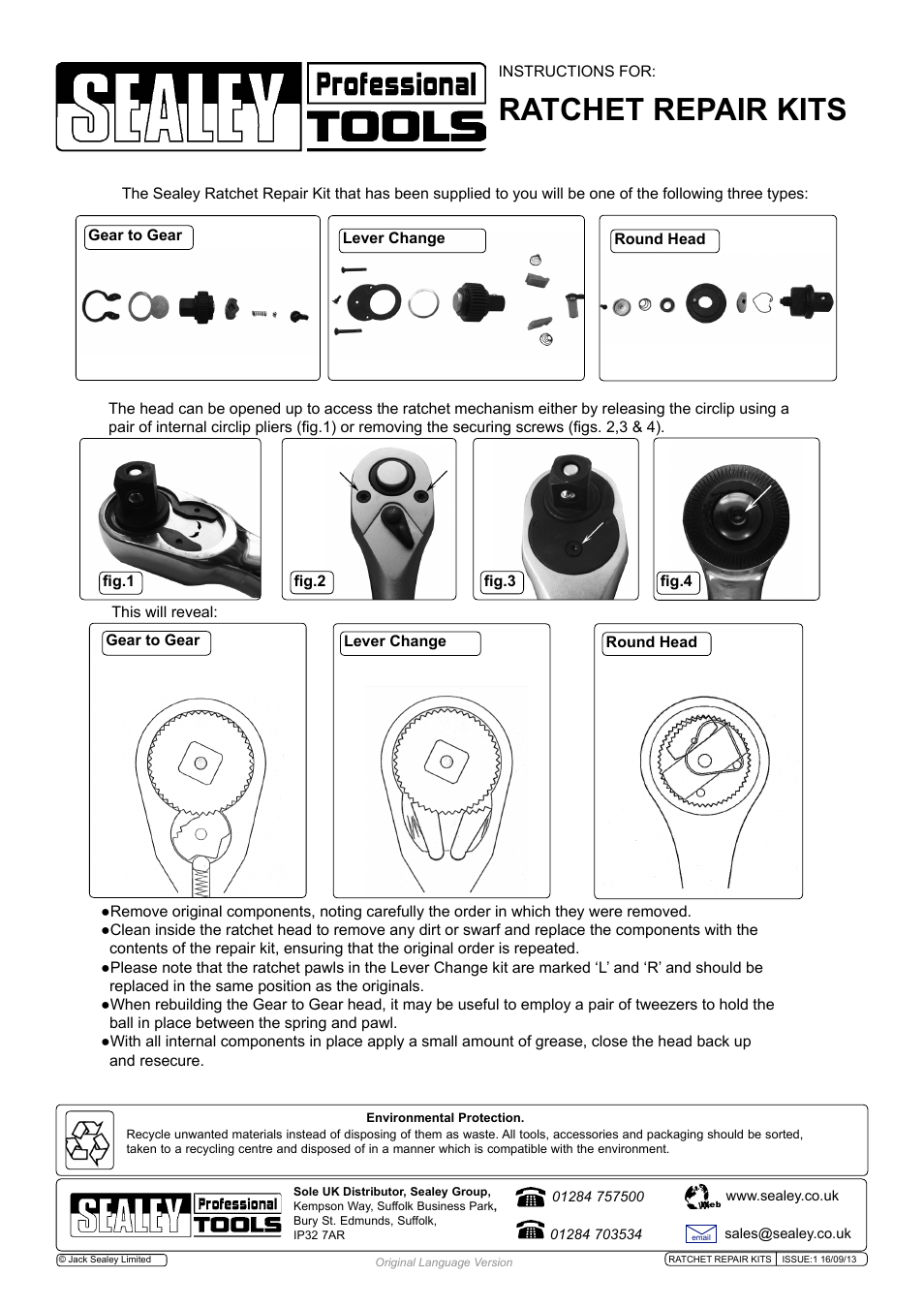 Sealey AK6691 User Manual | 1 page