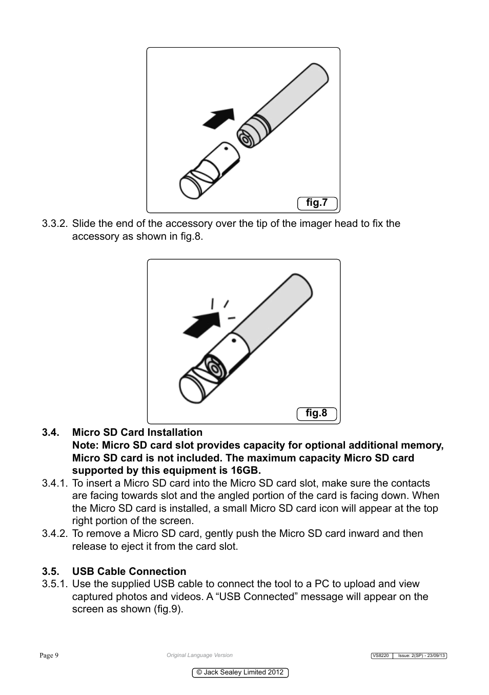 Sealey VS8220 User Manual | Page 9 / 21