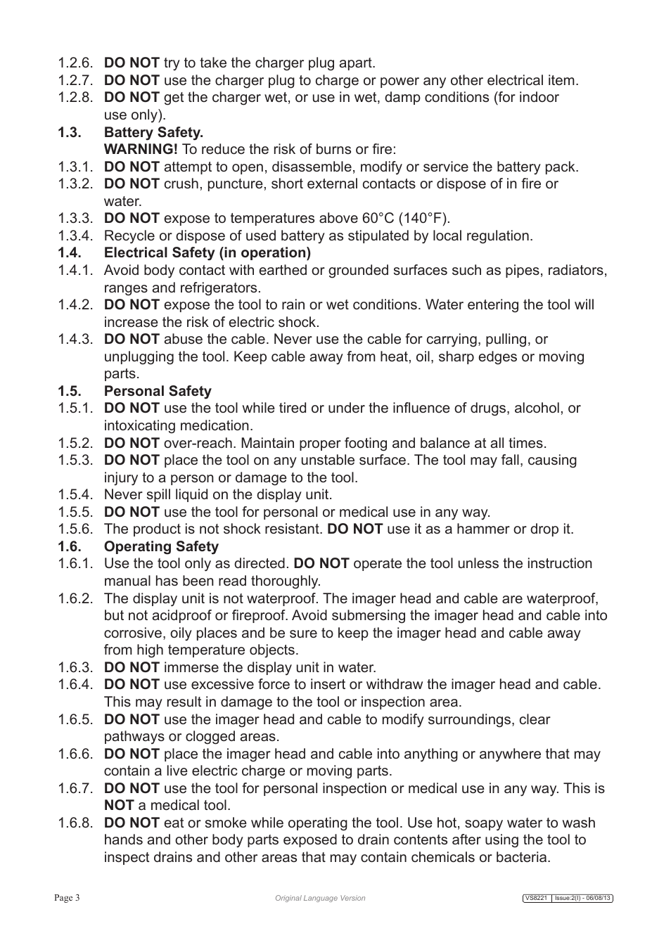 Sealey VS8221 User Manual | Page 3 / 29