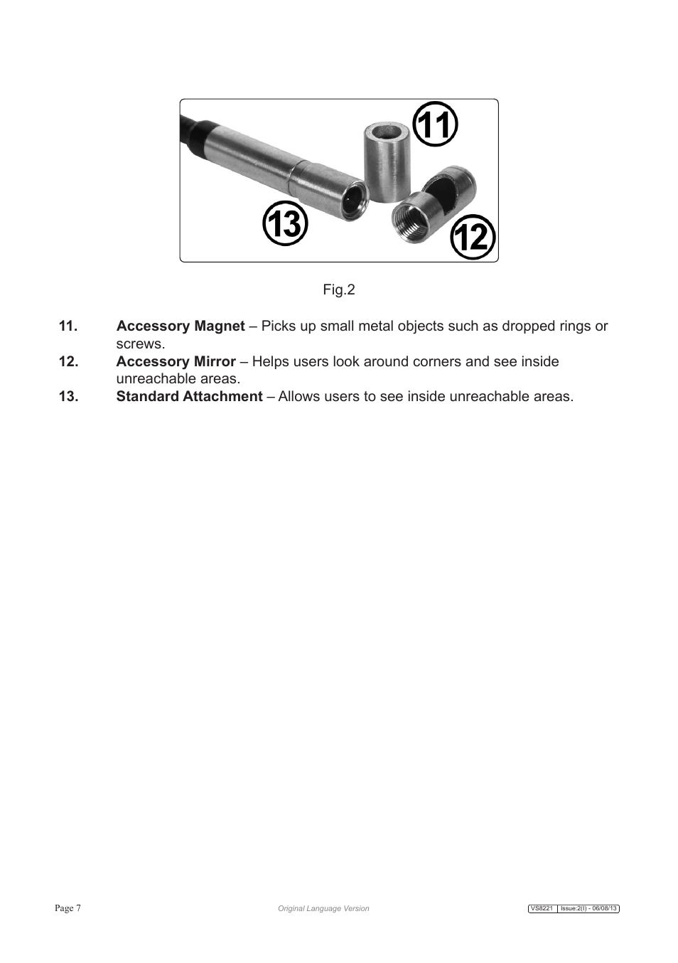 Sealey VS8221 User Manual | Page 7 / 29