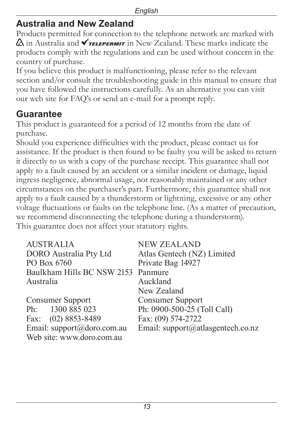 Doro PHONE 314C User Manual | Page 18 / 96