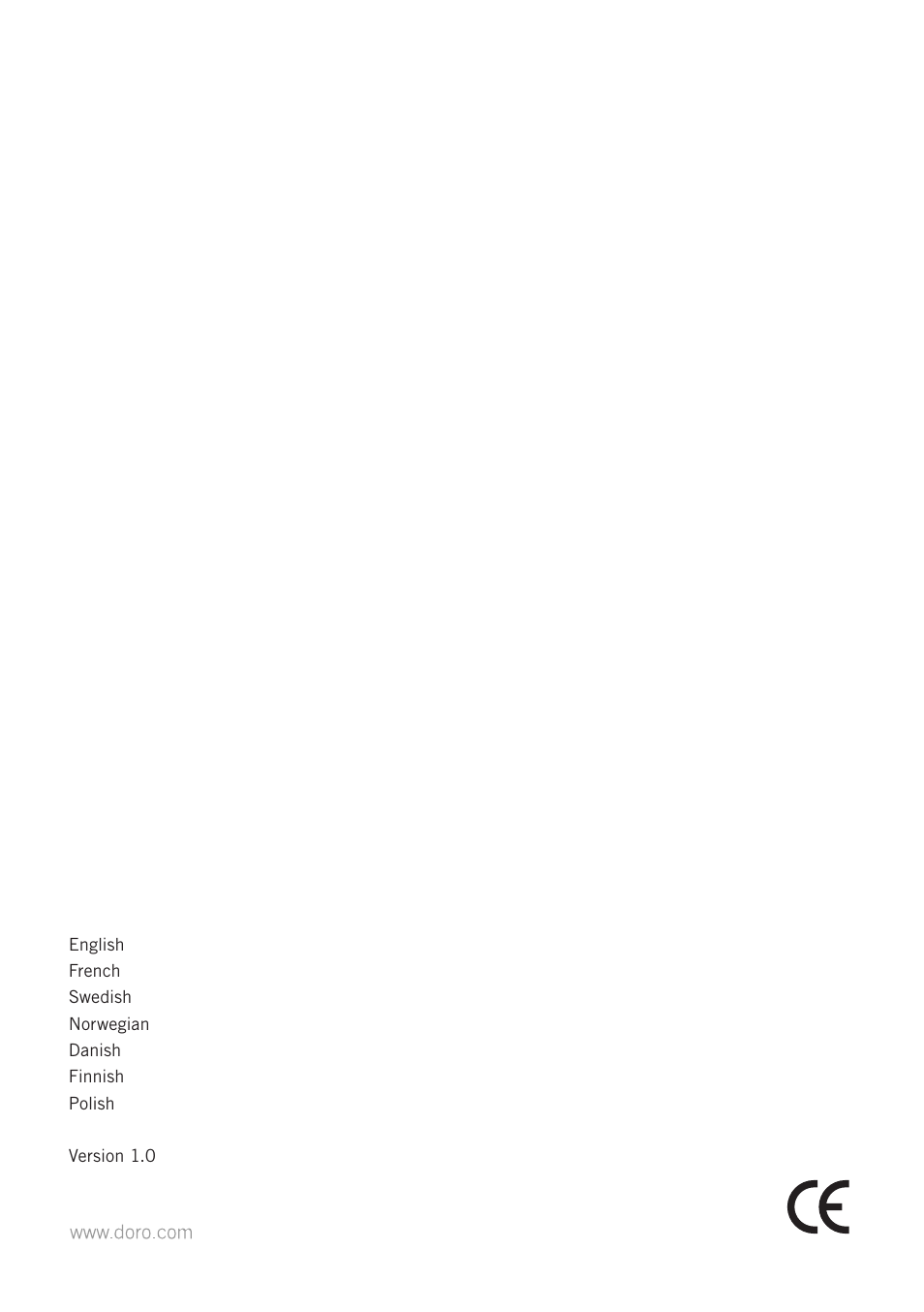 Doro PHONE 314C User Manual | Page 96 / 96