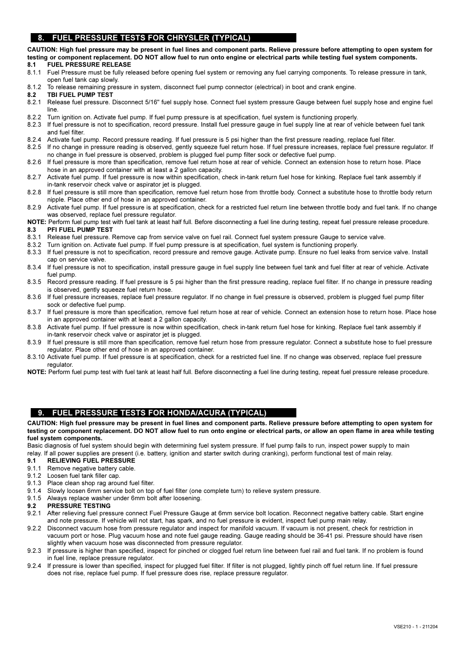 Sealey VSE210 User Manual | Page 4 / 7