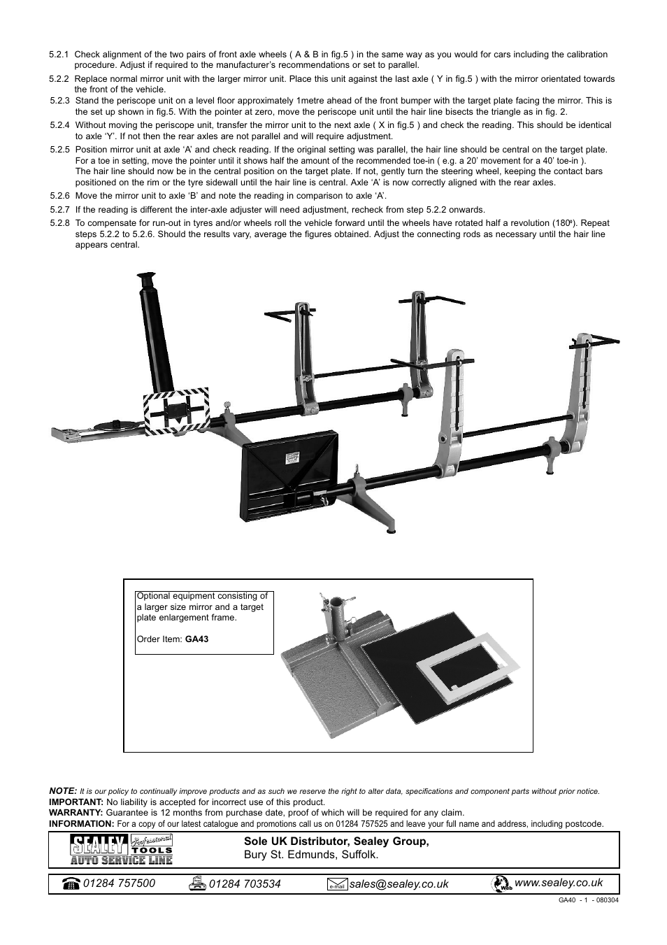 Sealey GA40 User Manual | Page 3 / 3