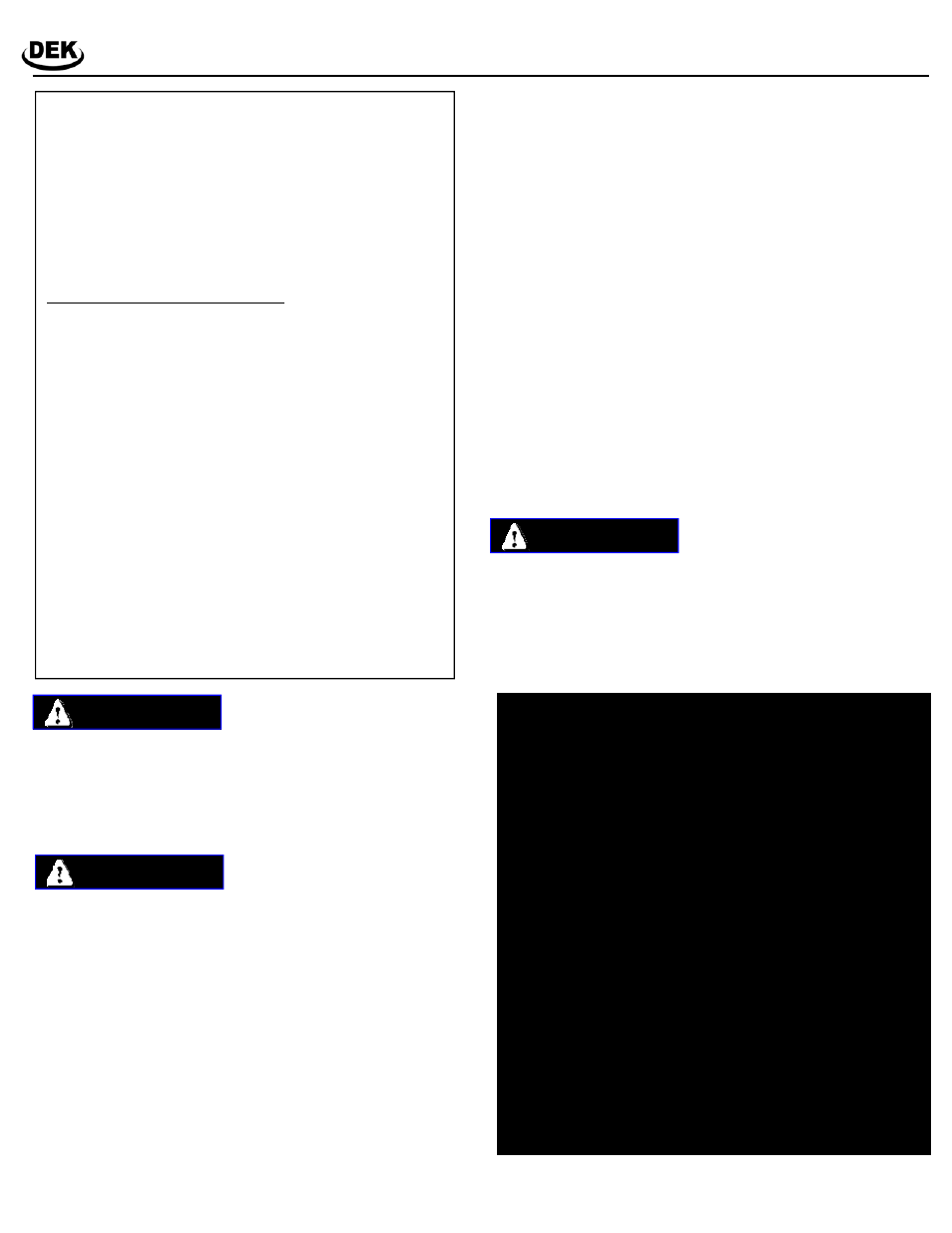 Safety information and warnings | DEKPower 36HX User Manual | Page 4 / 21