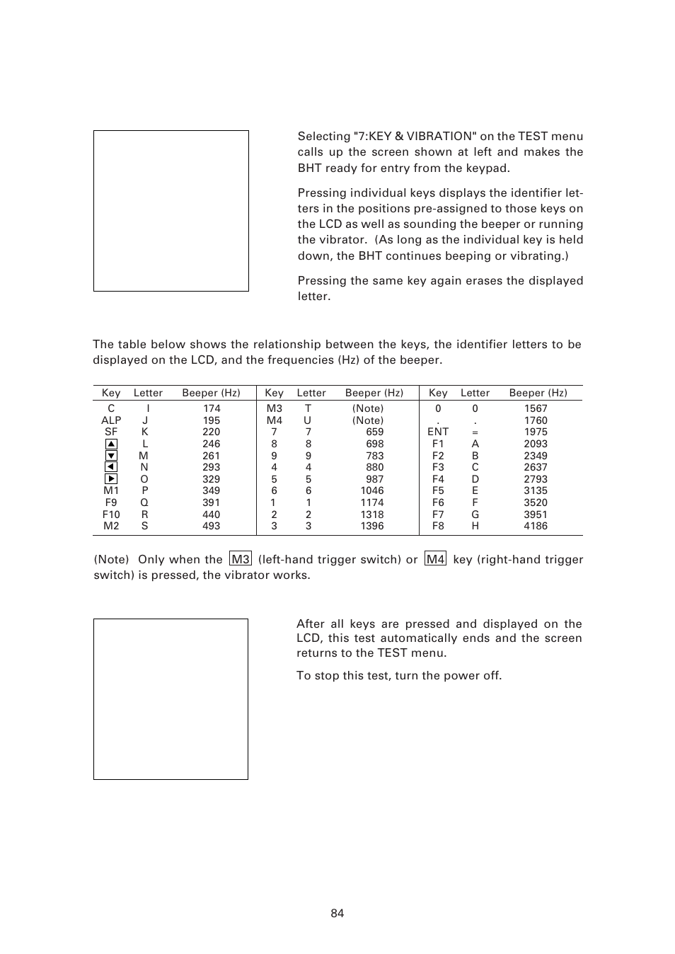 7] key entry & beeper test | Denso BHT-7500 User Manual | Page 104 / 217