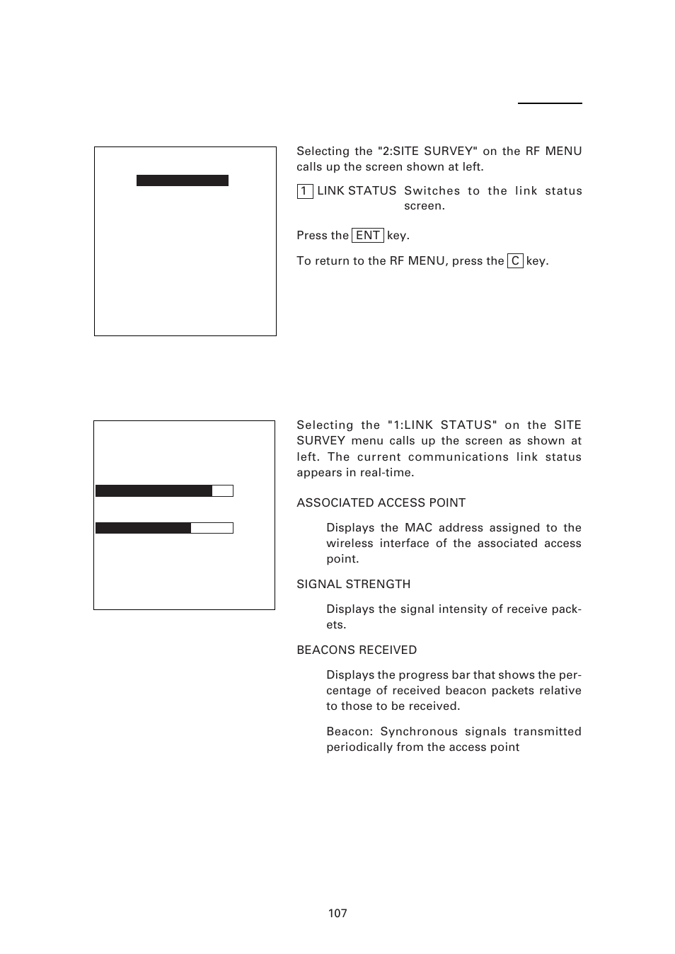 2] site survey menu | Denso BHT-7500 User Manual | Page 127 / 217