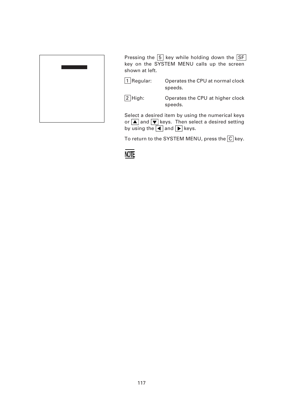 12 ] setting the cpu performance | Denso BHT-7500 User Manual | Page 137 / 217