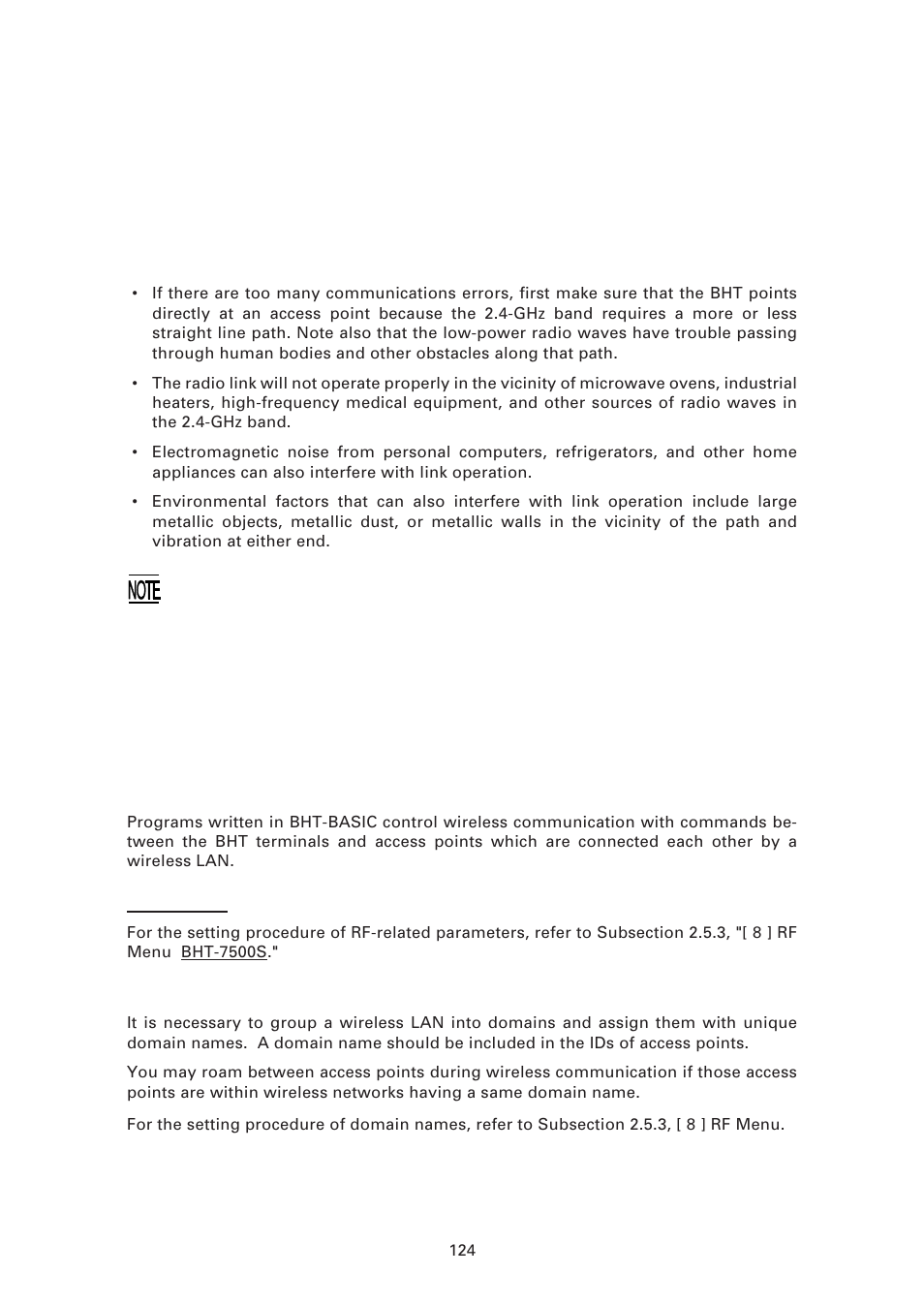 2 rf-related parameters | Denso BHT-7500 User Manual | Page 144 / 217