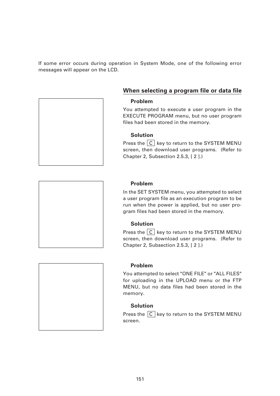 2 errors in system mode | Denso BHT-7500 User Manual | Page 171 / 217