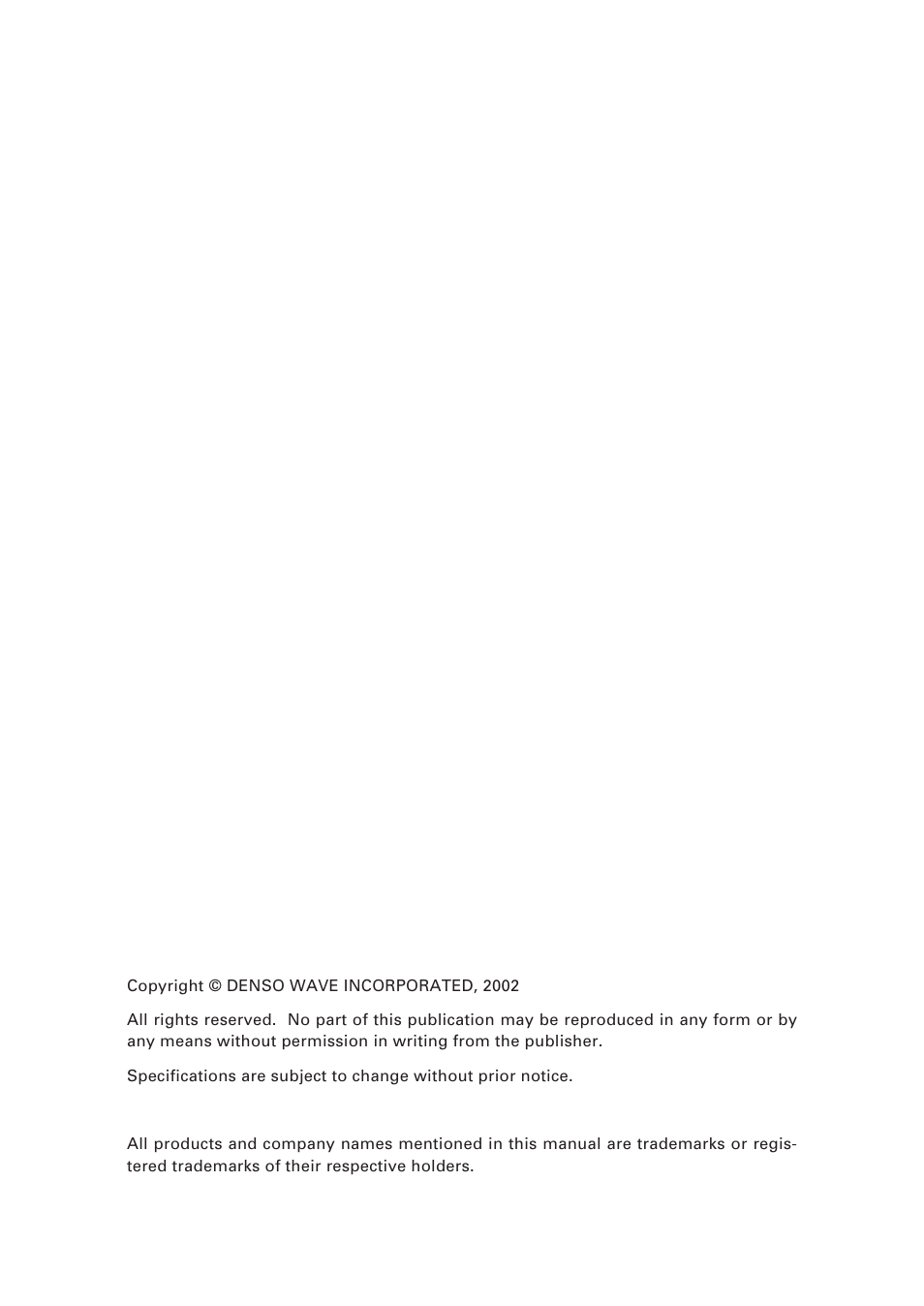 Denso BHT-7500 User Manual | Page 2 / 217