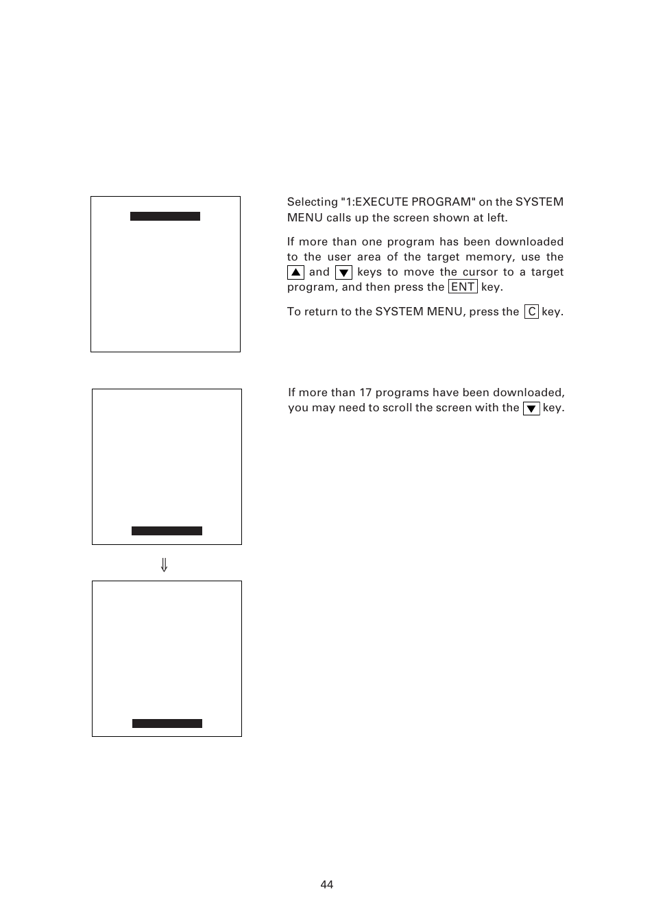 1 ] program execution | Denso BHT-7500 User Manual | Page 64 / 217