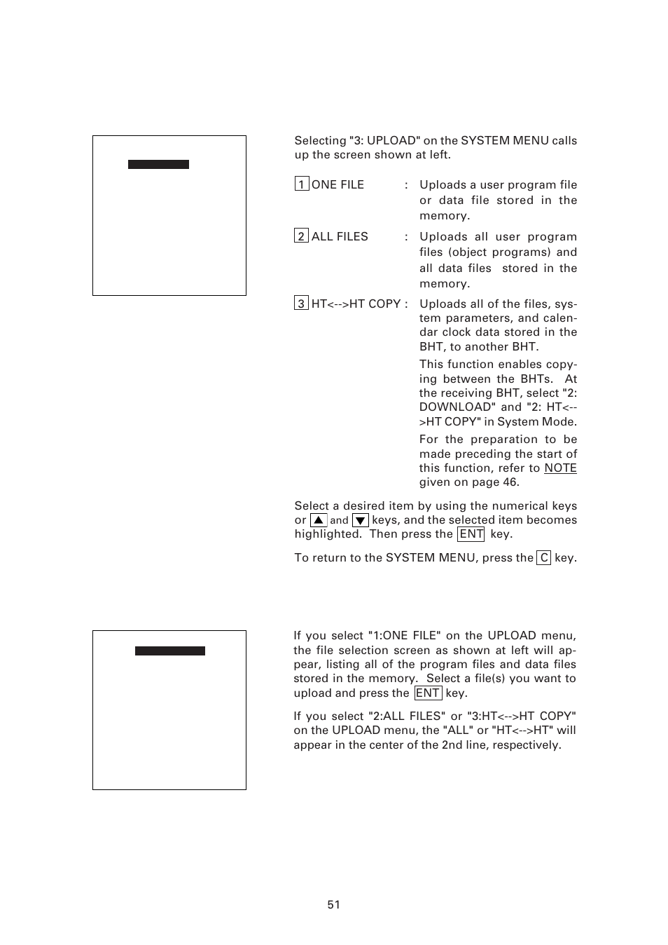 3 ] uploading | Denso BHT-7500 User Manual | Page 71 / 217