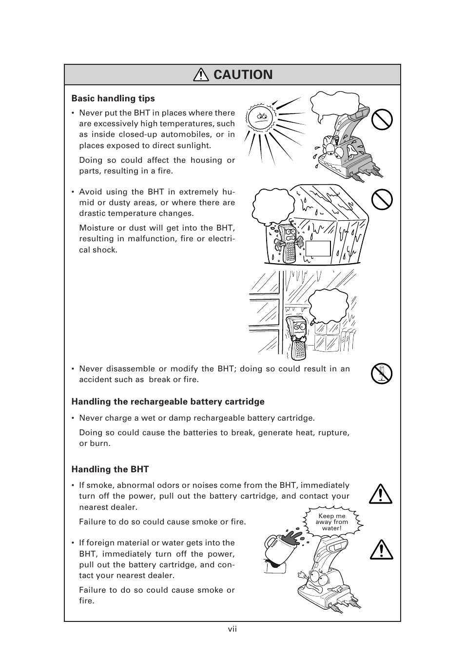 Caution | Denso BHT-7500 User Manual | Page 9 / 217