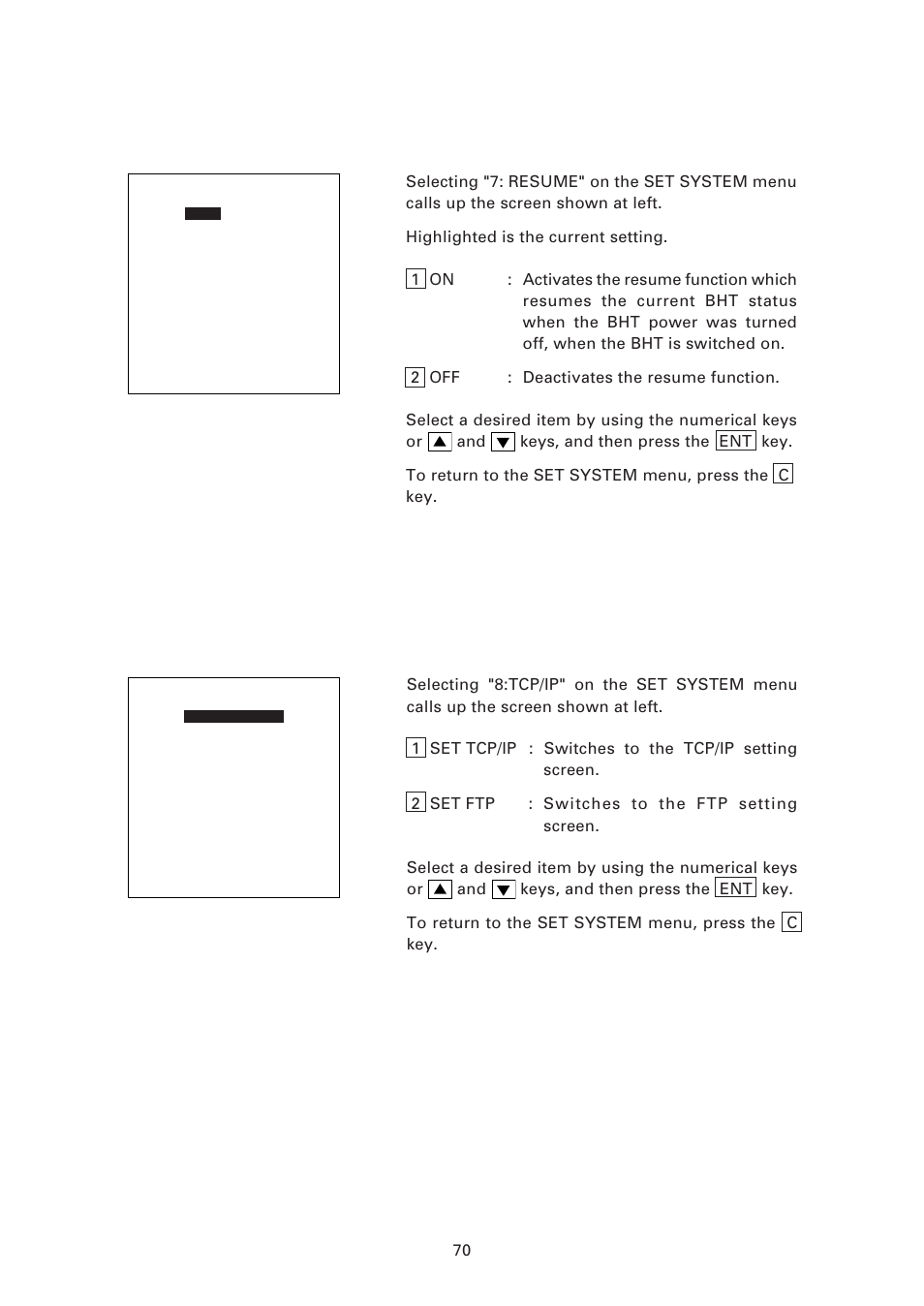 7] setting the resume function | Denso BHT-7500 User Manual | Page 90 / 217