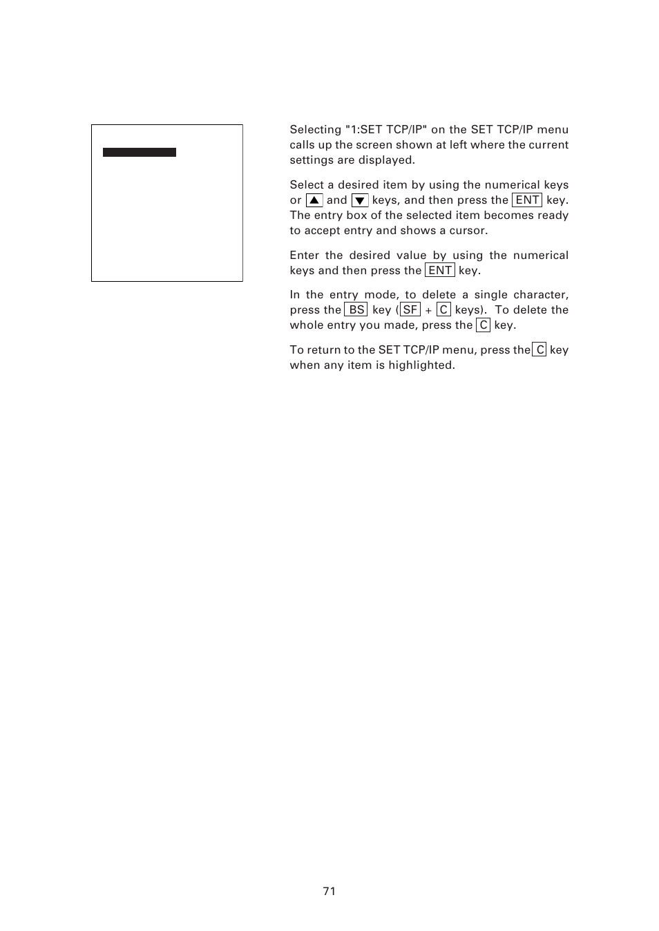 1] setting the tcp/ip | Denso BHT-7500 User Manual | Page 91 / 217