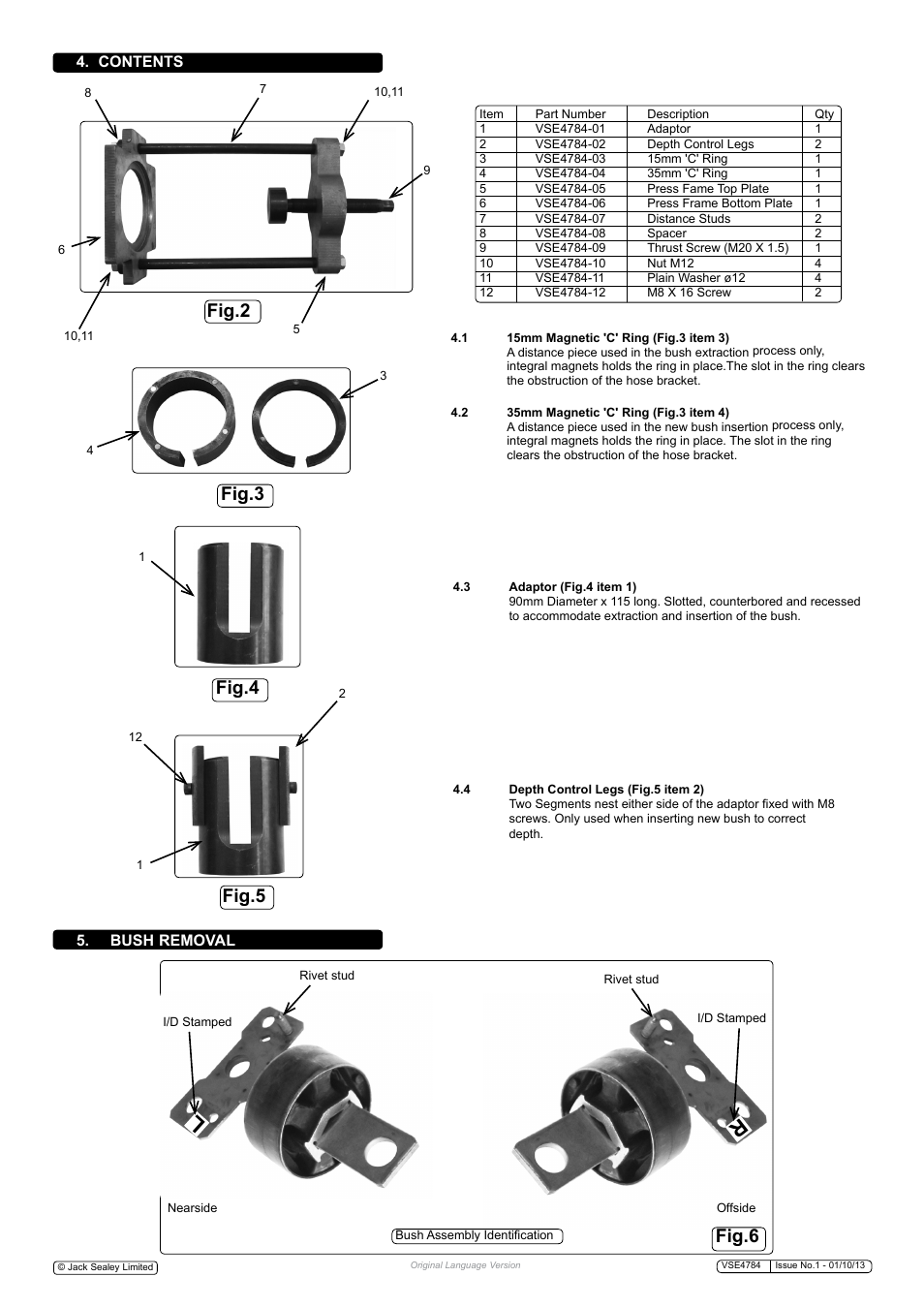 Sealey VSE4784 User Manual | Page 2 / 4