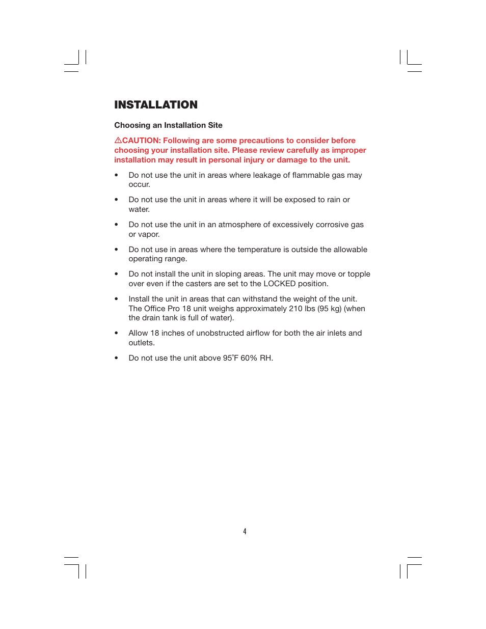 Installation | Denso PRO 18 User Manual | Page 10 / 28