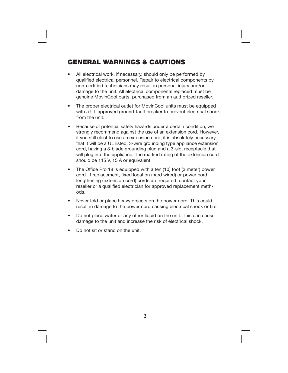 General warnings & cautions | Denso PRO 18 User Manual | Page 8 / 28