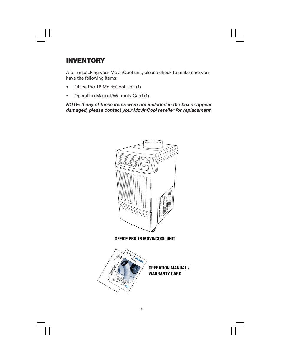 Inventory | Denso PRO 18 User Manual | Page 9 / 28