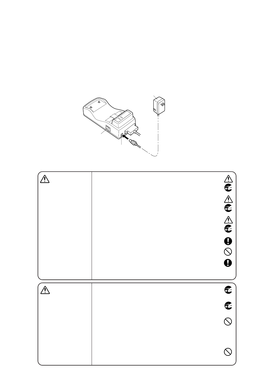3 applying power to the cu-6000, Applying power to the cu-6000, Warning caution | Denso BHT-6000 User Manual | Page 151 / 178