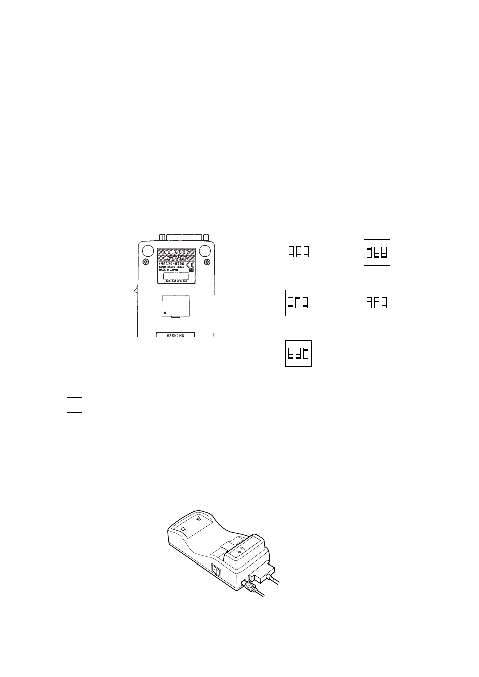 4 communicating with the host computer, 1 setting the transmission speed of the cu-6000, 2 interface cable connection | Communicating with the host computer, Setting the transmission speed of the cu-6000, Interface cable connection | Denso BHT-6000 User Manual | Page 152 / 178