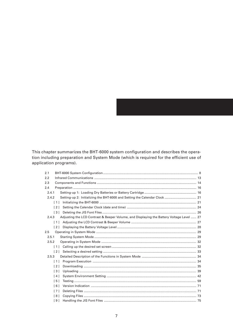Chapter 2, Getting started the bht-6000 and system mode | Denso BHT-6000 User Manual | Page 22 / 178