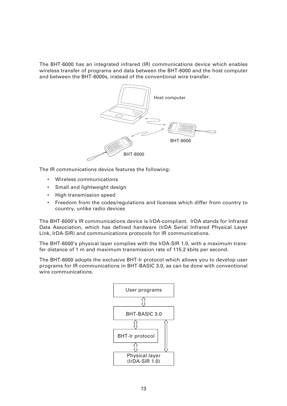 2 infrared communications, Infrared communications | Denso BHT-6000 User Manual | Page 28 / 178